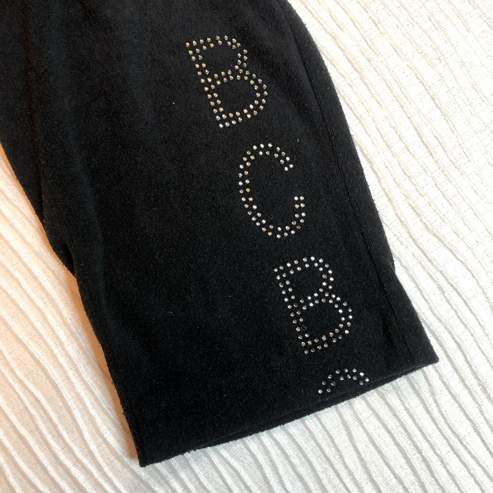 BCBG Terry cloth drawstring pants